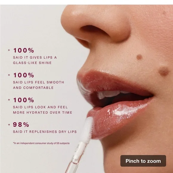 Rare Beauty Lip Gloss in Spark - Picture 4 of 7